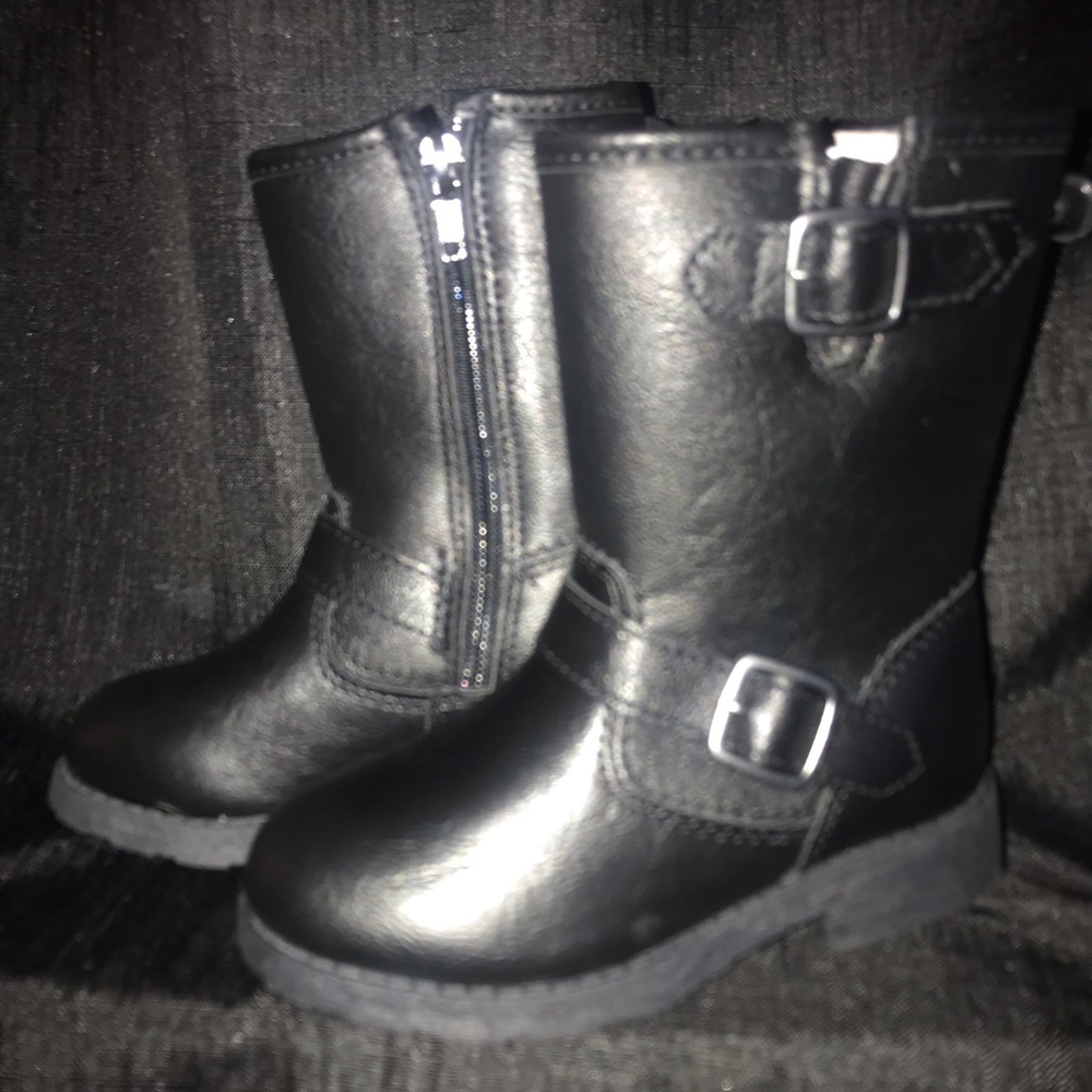 Tall Black Boots Toddler Size 8